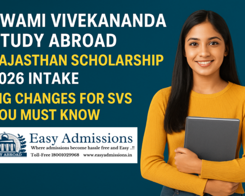 SWAMI VIVEKANANDA SCHOLARSHIP STUDY ABROAD RAJASTHAN EASY ADMISSIONS JAIPUR
