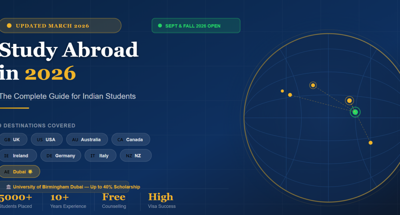 Study Abroad in 2026 — Complete Guide for Indian Students | Easy Admissions