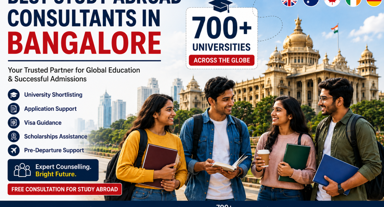 Best Study Abroad Consultants in Bangalore – Easy Admissions Overseas Education and Student Visa Guidance
